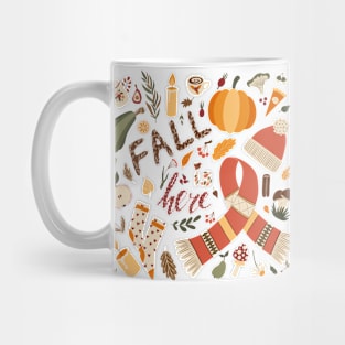 Cozy Fall Is Here Drawing Illustration Mug